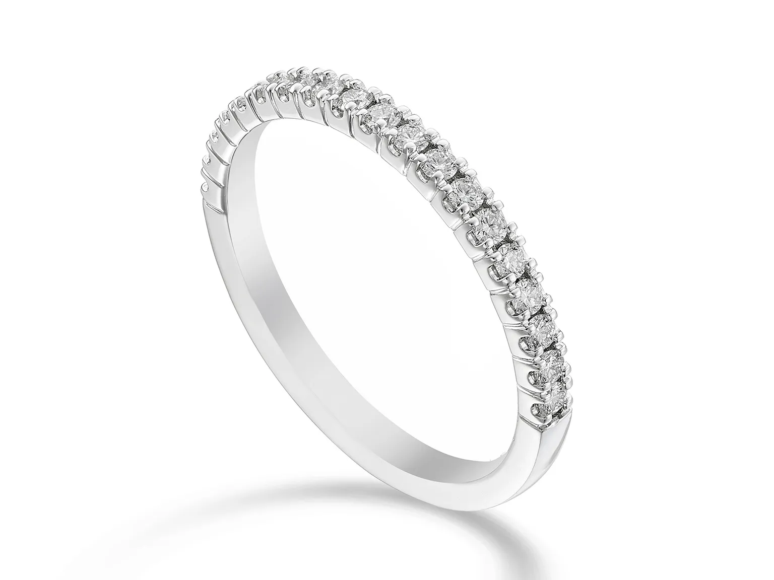 Anello Eternity Diamanti Oro Bianco