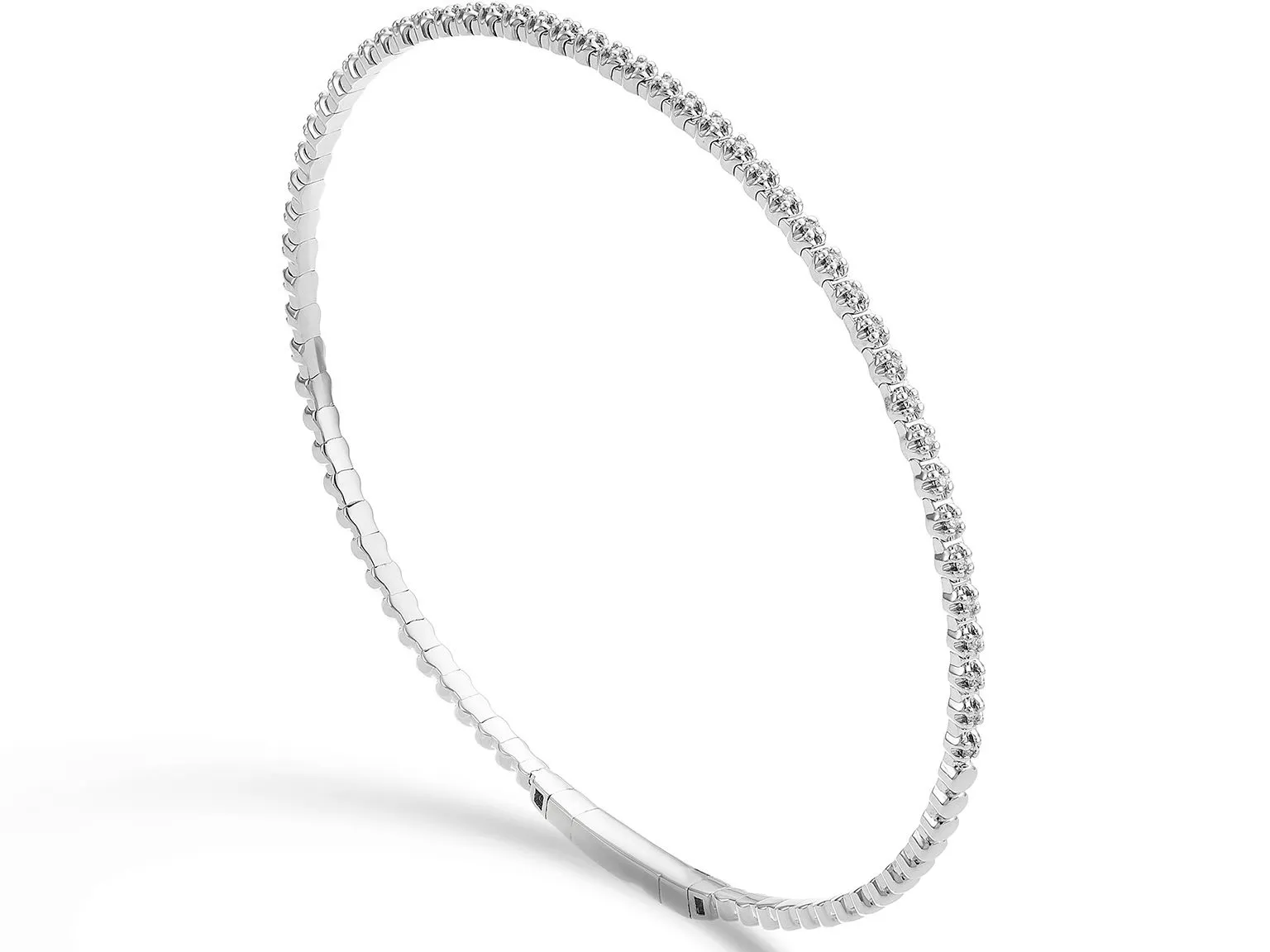 Bracciale Tennis Diamanti Naturali Oro Bianco